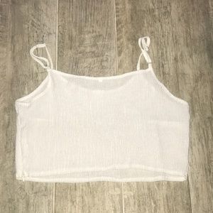 white cropped tank top, new but never worn :)